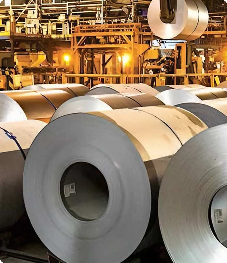 Industrial steel products including pipes, fittings and flanges